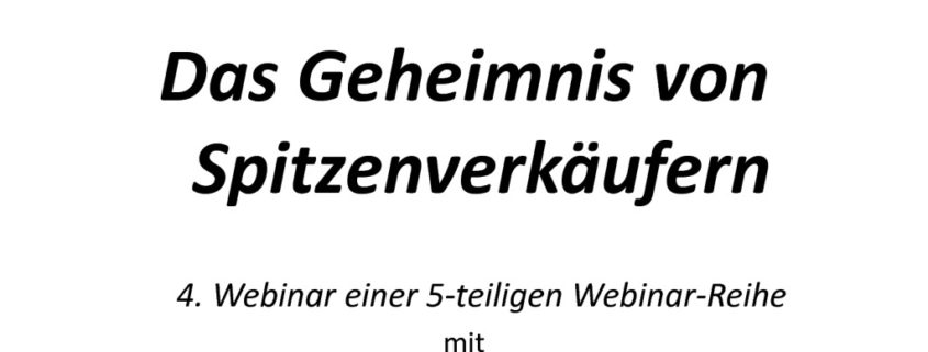 Webinar LDKE4 Das Geheimnis von Spitzenverkäufern 150413